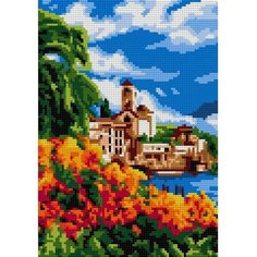 Lori Алмазная мозаика 21 × 30 см, (полное заполнение) «Озеро в Швейцарии»