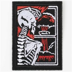 Нашивка, шеврон, патч (patch) на липучке Ядерный взрыв, размер 5,5*7,5 см, 1шт. Rocknrolla