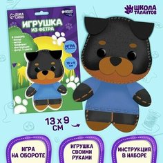 Набор для создания игрушки из фетра Собачка Китай