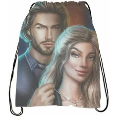 Мешок - сумка для обуви Kлуб Poмaнтики: Гpeшный Лoндoн № 12 Bugrikshop