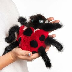 Мягкая игрушка божья коровка из натурального меха кролика рекс и норки Holich Toys