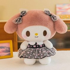 Мягкая игрушка Моя мелодия 30 см в цветастом платьице китай