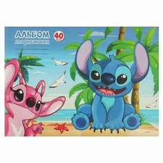 Альбом для рисования, 40л, скр, дизайн 1, Девочка и монстр ALB40-92637-LS