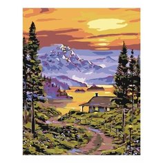 Картина по номерам Горное озеро 40х50 см АртТойс