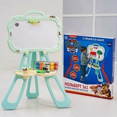 Мольберт 3 в 1 Доска для рисования, пиши мелом, рисуй фломастером, клей магниты Китай