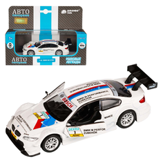 ТМ "Автопанорама" Машинка металлическая 1:42 BMW M3 DTM, белый, откр. двери, инерция, в/к 17,5*12,5*