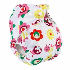Многоразовый подгузник + 1 вкладыш в комплекте Бабочки Denco Store