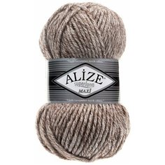 Пряжа Alize Superlana Maxi (Суперлана Макси) - 2 шт Цвет: 803 молочно-коричневый 75% акрил, 25% шерсть 100г 100м