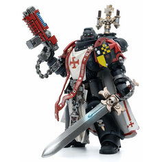 Фигурка JOYTOY Warhammer 40K Black Templars Sword Brethren Brother Lombast 1:18