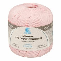 Пряжа Камтекс "Классик", тон 293, Розовый песок, 100% мерсеризованный хлопок, 10 шт по 50 г, 200 м