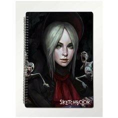 Скетчбук А4 крафт 50 листов Блокнот для рисования игра Bloodborne (Охотник, Кукла, Doll, PS 5, PS 4, PS 3, Xbox 360) - 232 В Top Creative Art