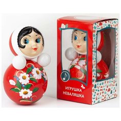 Игрушка-неваляшка 25 см расписная в художественной упаковке Котовские неваляшки