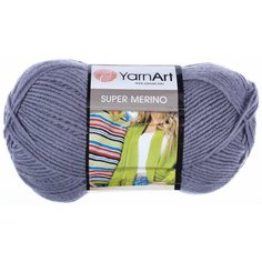 Пряжа Yarnart Super Merino стальной (219), 75%акрил/25%шерсть, 300м, 100г, 3шт