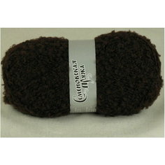 Пряжа Семеновская Curly (Карли) махагон (1443), 50%шерсть/50%акрил, 220м, 100г, 2шт