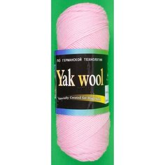 Пряжа Color City Yak wool розовый (2202), 60%пух яка/20%мериносовая шерсть/20%акрил, 430м, 100г, 3шт