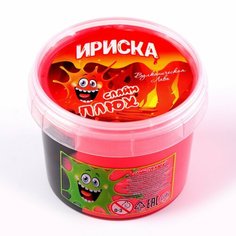 Слайм «. Ириска» 2-х цветная «Вулканическая лава», контейнер 100 г Россия