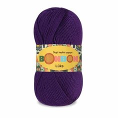Пряжа NAKO Bonbon luks Nako, фиолетовый - 98290, 100% акрил, 5 мотков, 100 г, 240 м.