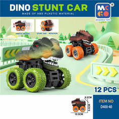 Машинка-перевертыш Dino Stunt Car 4х4 / инерционная / в ассортименте без бренда