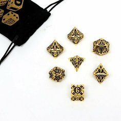 Набор кубиков для D&D (Dungeons and Dragons, ДнД) "Время игры", серия: D&D, 7 шт