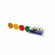 Акварельные краски 06 цветов (ЛУЧ) классика пластиковая коробка без кисти медовые арт 19С1282-08. Количество в наборе 5 шт.