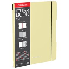 Тетрадь 48л. клетка, FolderBook.Pastel, желтая, резинка, пластик Erich Krause