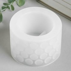 Молд силикон "Подсвечник цилиндр с кругами" 8,5х8,5х8,5 см Нет бренда