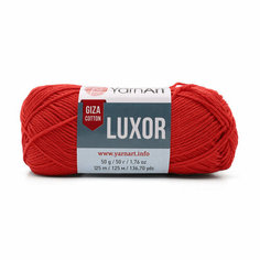 Пряжа для вязания YarnArt Luxor, 50г, 125м (100% мерсеризованный хлопок) (1222 красный), 10 мотков