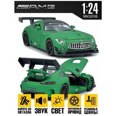 Машинка детская Мерседес AMG GT 21 см / Зеленая MSN Toys