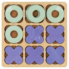 Головоломка ТРИ совы Крестики-нолики "Классическая", дерево, 10 фигур (ГЛ00010)