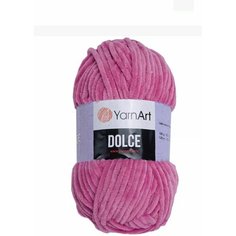 Пряжа YarnArt Dolce Ярнарт Дольче, 795 темно-розовый, 100% микрополиэстер, 100г, 120м, 1 моток