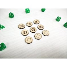 Токены для ДнД, Токены DnD, Фишки для НРИ, Жетоны для настольных игр Без бренда