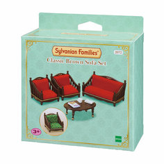 Игровой набор Классическая коричневая мебель для гостиной Sylvanian Families