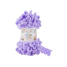 Пряжа для вязания ALIZE Puffy Ализе Пуффи: 788 (лаванда) / 1 шт / 9 м / 100 г / 100% микрополиэстер / большие петли