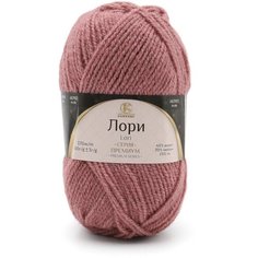 Пряжа для вязания Камтекс Лори, 50г, 170м ( акрил 45%, нейлон 30%, ПЭ 25%) (088 брусника), 5 мотков