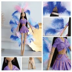 Набор для шитья. Интерьерная кукла «Бьянка», 43 см Арт Узор