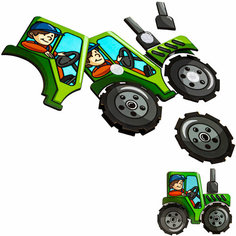 Деревянный конструктор на липучках Трактор ОА-00000168 /Арбо/ Arbo