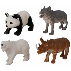 Игровой набор Фигурки Дикие животные 4 штуки Q201-3 Tongde