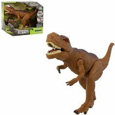 Интерактивная игрушка динозавр Тираннозавр на батарейках свет звук движение рычит двигается RS6187 в коробке Tongde