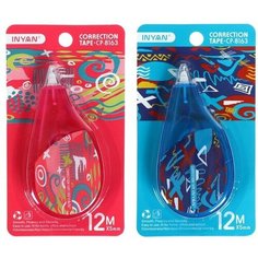 Корректор-лента 12 м х 5 мм, блистер, европодвес, корпус микс с рисунком NO Name