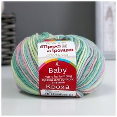 Пряжа "Кроха" 20% шерсть, 80% акрил 135м/50гр (1373 (М)), 1шт Троицкая камвольная фабрика