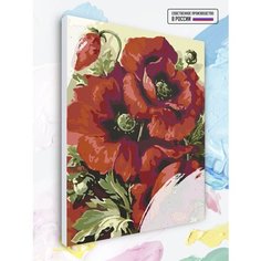 Картина по номерам Огненные маки, 30 х 40 см