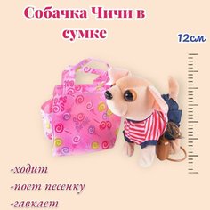 Собачка Чичи в сумке на поводке Артика