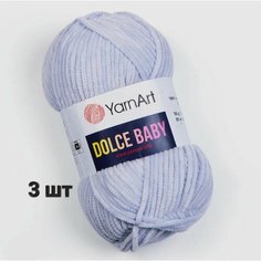 Пряжа YarnArt Dolce baby Нежная сирень (776) 3 мотка 50 г/85 м (100% микрополиэстер) ярнарт дольче беби