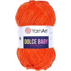 Пряжа YarnArt Dolce Baby оранжевый (778), 100%микрополиэстер, 85м, 50г, 3шт
