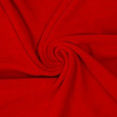 Лоскут Велюр на трикотажной основе, красный, 50*50см (комплект из 6 шт) Страна Карнавалия