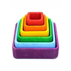 Сортер-пазл «Стаканчики», квадратные, модель 2 S Mala