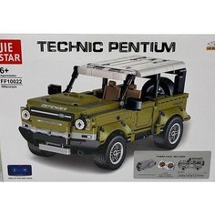 Конструктор Техник Лэнд Ровер на пульте управления / Land Rover Defender Technic FF 10022 / 580 деталей Jiestar