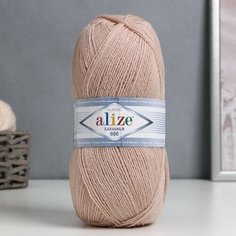 2шт, Пряжа "Lanagold 800" 49% шерсть, 51% акрил 730м/100гр (585 - камень) Alize
