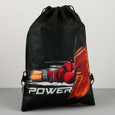 Сумка для обуви Power, нетканное полотно, размер 41х31 см Art Fox
