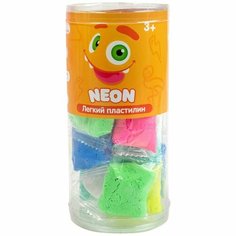Легкий пластилин Crazy Clay ТМ, набор Neon (mini) Тутти-фрутти ВОЛШЕБНЫЙ МИР